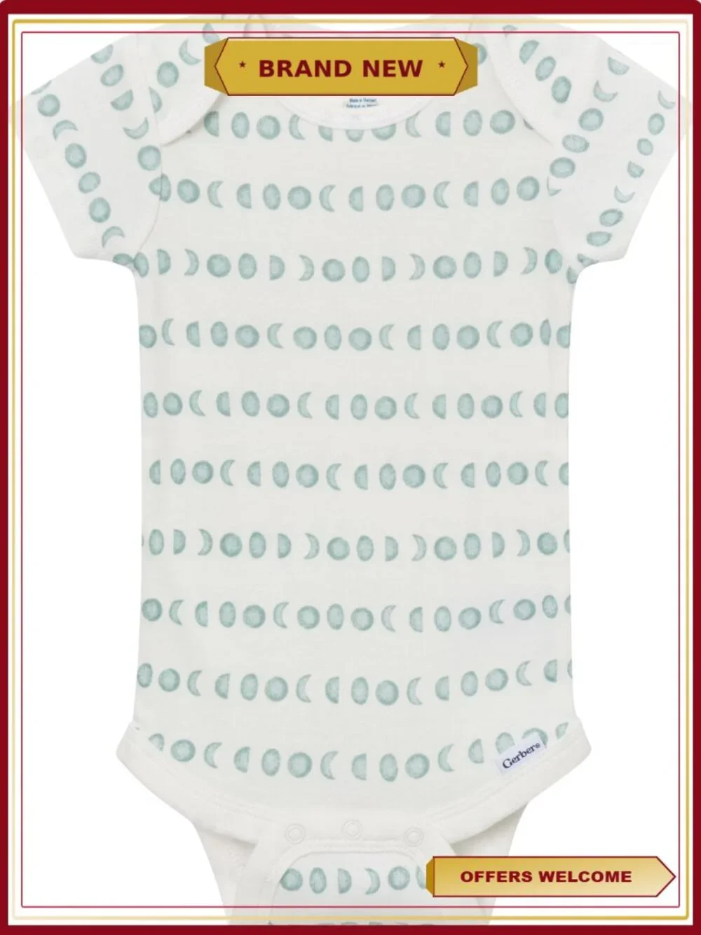 8-Pack Short Sleeve Baby Onesies Bodysuits 100% Cotton Newborn to 12 Months